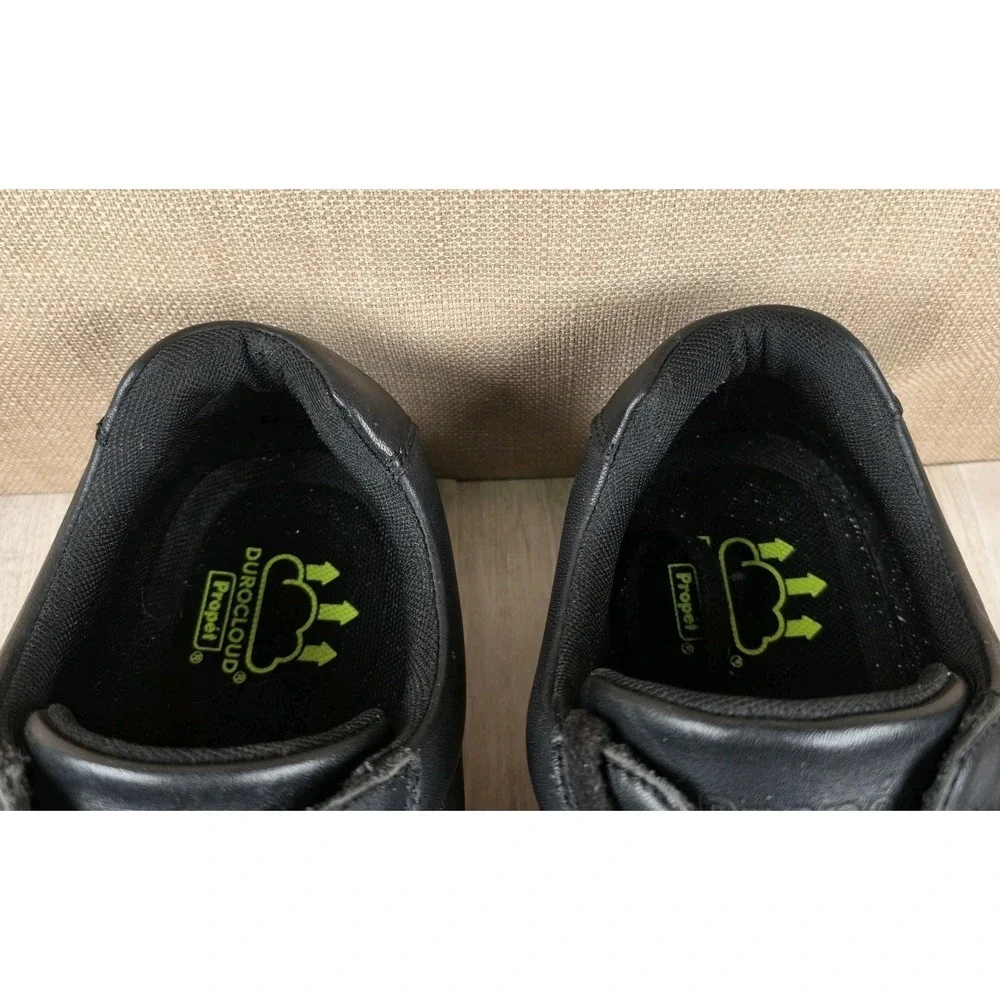 Propet Koda Men's Black Platform‎ Durocloud Walking Leather Sneakers Size 14